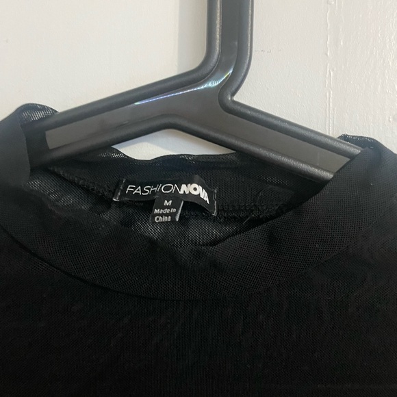 Fashion Nova see through long sleeve , worn in good condition - Picture 2 of 2